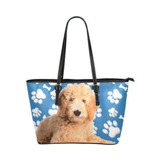 Goldendoodle Leather Tote Bag/Small - TeeAmazing