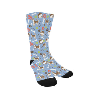 Alaskan Malamute Pattern Trouser Socks - TeeAmazing