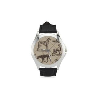 Scottish Deerhounds Women's Classic Leather Strap Watch - TeeAmazing