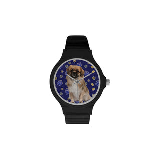 Pekingese Dog Unisex Round Plastic Watch - TeeAmazing