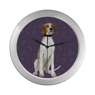 English Pointer Dog Silver Color Wall Clock - TeeAmazing