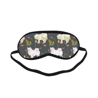 American Eskimo Dog Flower Sleeping Mask - TeeAmazing