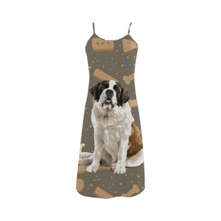 St. Bernard Dog Alcestis Slip Dress - TeeAmazing