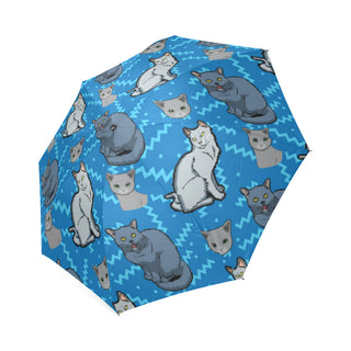 Russian Blue Foldable Umbrella - TeeAmazing