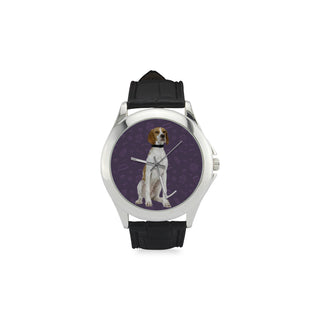English Pointer Dog Women's Classic Leather Strap Watch - TeeAmazing