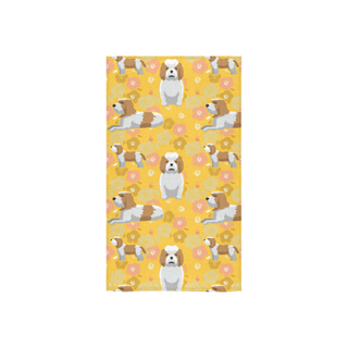Petit Basset Griffon Vendéen Flower Custom Towel 16"x28" - TeeAmazing