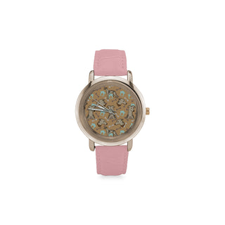 Whippet Women's Rose Gold Leather Strap Watch - TeeAmazing
