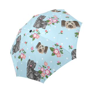 Skye Terrier Flower Auto-Foldable Umbrella - TeeAmazing