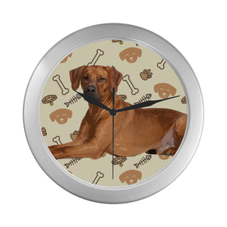 Rhodesian Ridgeback Dog Silver Color Wall Clock - TeeAmazing