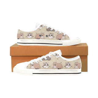 Exotic Shorthair White Men's Classic Canvas Shoes/Large Size - TeeAmazing
