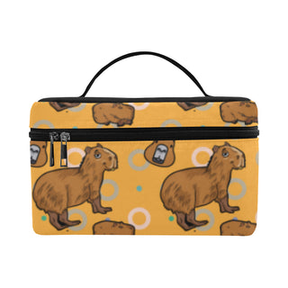 Capybara Pattern Cosmetic Bag/Large - TeeAmazing