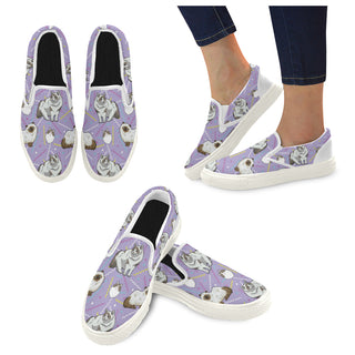 Ragdoll White Women's Slip-on Canvas Shoes - TeeAmazing