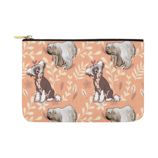 Chinese Crested Flower Carry-All Pouch 12.5''x8.5'' - TeeAmazing