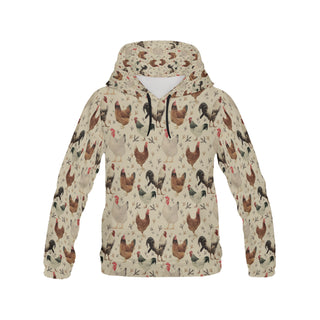 Chicken All Over Print Hoodie for Women - TeeAmazing