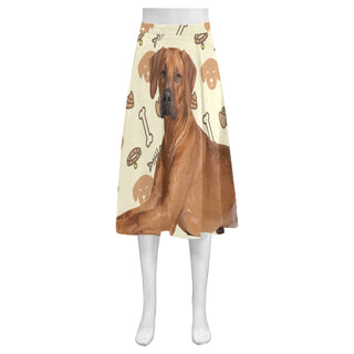 Rhodesian Ridgeback Dog Mnemosyne Women's Crepe Skirt (Model D16) - TeeAmazing