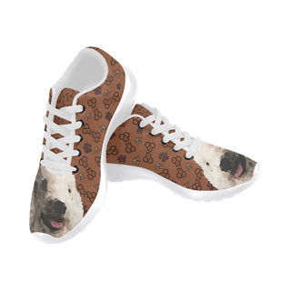 Bedlington Terrier Dog White Sneakers Size 13-15 for Men - TeeAmazing