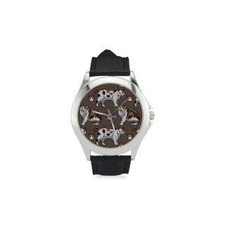Manx Women's Classic Leather Strap Watch - TeeAmazing