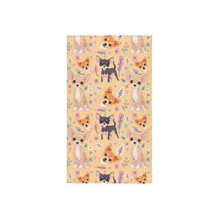 Chihuahua Flower Custom Towel 16"x28" - TeeAmazing
