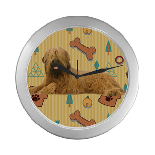 Briard Dog Silver Color Wall Clock - TeeAmazing