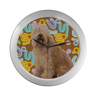 Soft Coated Wheaten Terrier Silver Color Wall Clock - TeeAmazing