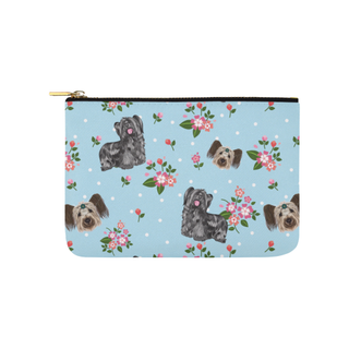 Skye Terrier Flower Carry-All Pouch 9.5''x6'' - TeeAmazing