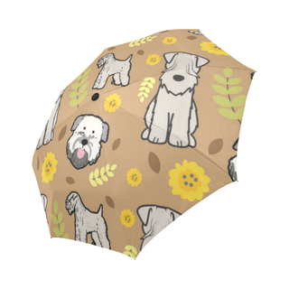 Soft Coated Wheaten Terrier Flower Auto-Foldable Umbrella - TeeAmazing