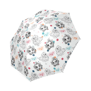 Maltese Pattern Foldable Umbrella - TeeAmazing