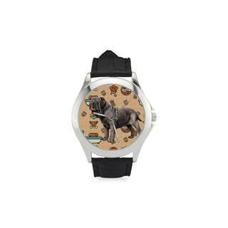 Neapolitan Mastiff Dog Women's Classic Leather Strap Watch - TeeAmazing