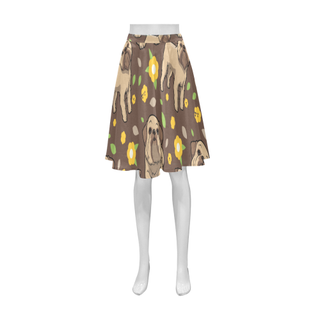 Brussels Griffon Flower Athena Women's Short Skirt - TeeAmazing