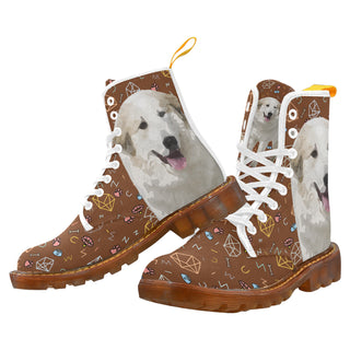 Great Pyrenees Dog White Boots For Women - TeeAmazing