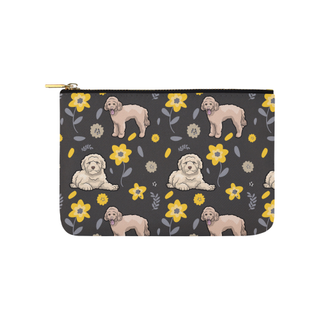 Goldendoodle Flower Carry-All Pouch 9.5''x6'' - TeeAmazing