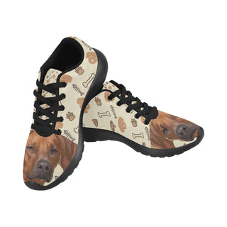 Rhodesian Ridgeback Dog Black Sneakers for Women - TeeAmazing