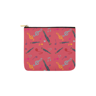 Clarinet Pattern Carry-All Pouch 6''x5'' - TeeAmazing