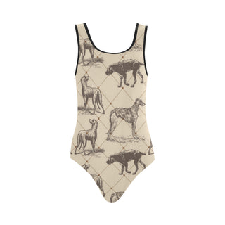 Scottish Deerhounds Vest One Piece Swimsuit - TeeAmazing