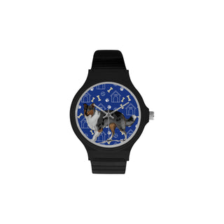 Collie Dog Unisex Round Plastic Watch - TeeAmazing