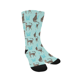 Serengeti Cat Trouser Socks - TeeAmazing