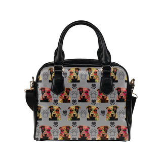 Pit Bull Pop Art Pattern No.1 Shoulder Handbag - TeeAmazing