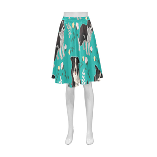 Border Collie Flower Athena Women's Short Skirt - TeeAmazing