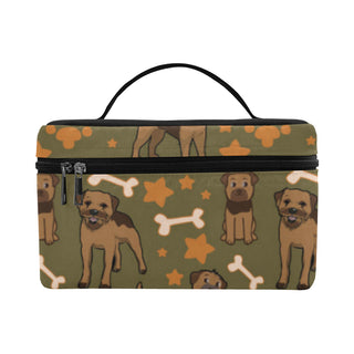 Border Terrier Pattern Cosmetic Bag/Large - TeeAmazing