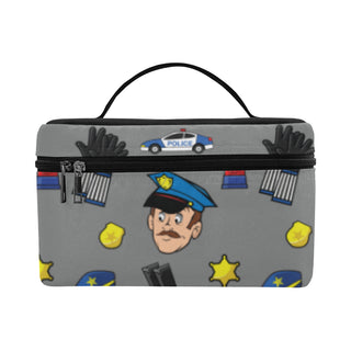 Cop Pattern Cosmetic Bag/Large - TeeAmazing