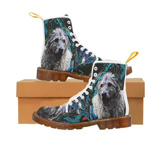 Irish Wolfhound White Boots For Men - TeeAmazing