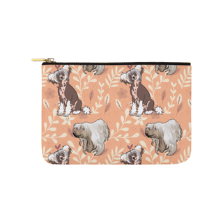Chinese Crested Flower Carry-All Pouch 9.5''x6'' - TeeAmazing