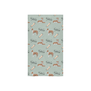 Greyhound Pattern Custom Towel 16x28 - TeeAmazing