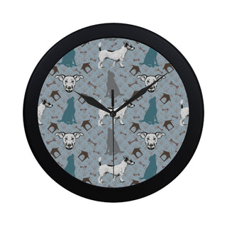 Mongrel Black Circular Plastic Wall clock - TeeAmazing