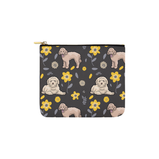 Goldendoodle Flower Carry-All Pouch 6''x5'' - TeeAmazing