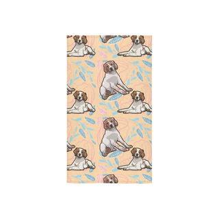 Brittany Spaniel Flower Custom Towel 16"x28" - TeeAmazing