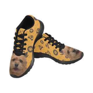 Norwich Terrier Dog Black Sneakers for Women - TeeAmazing