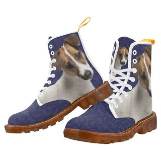Tenterfield Terrier Dog White Boots For Men - TeeAmazing