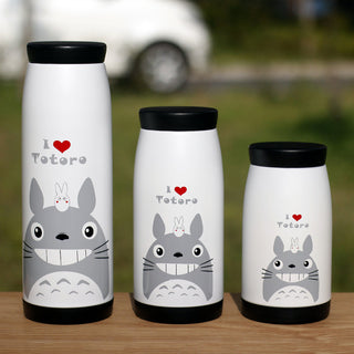 Totoro cup water vacuum stainless steel iopened cup students mug cup cartoon  Miyazaki Thermoses drinkware - TeeAmazing
