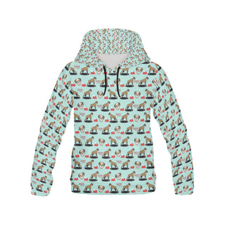 Boxer Pattern All Over Print Hoodie for Women - TeeAmazing